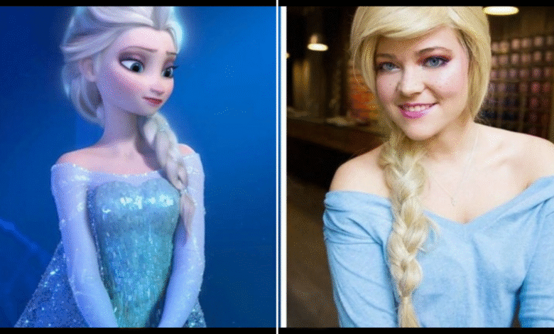 Elsa schminken leicht