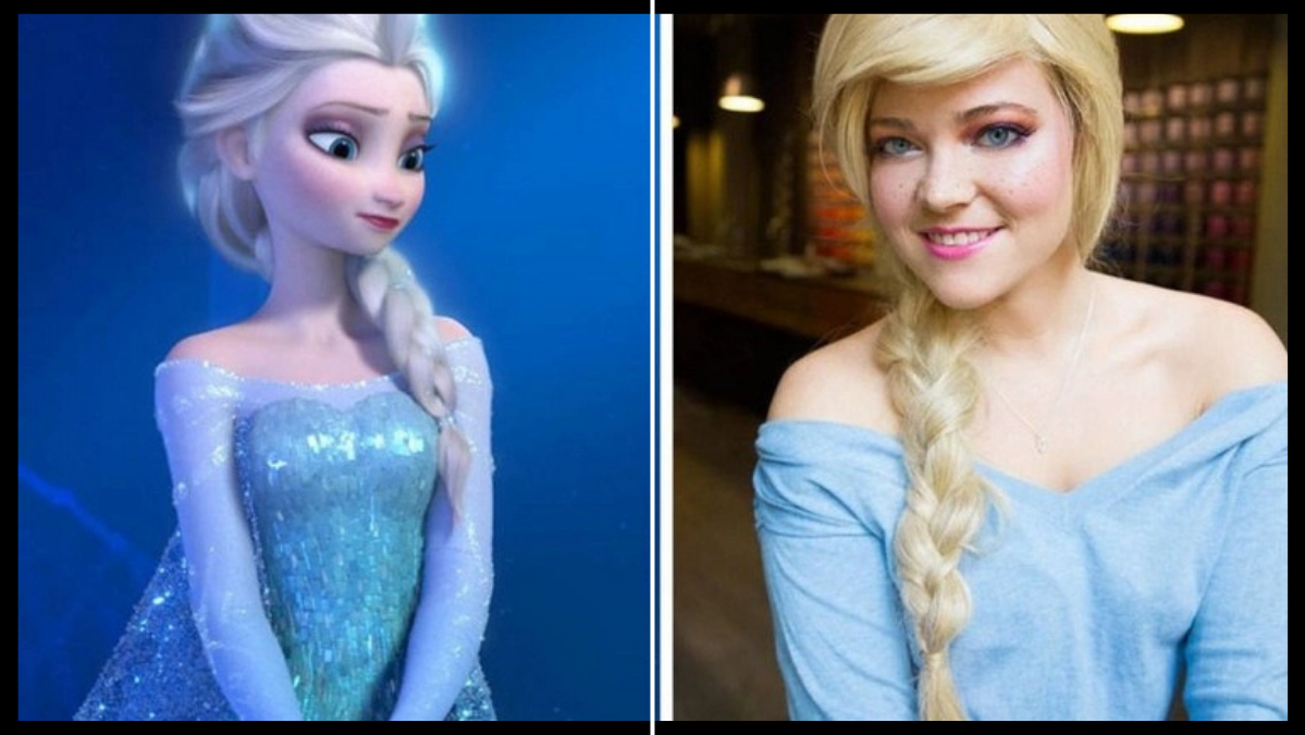 Elsa schminken leicht